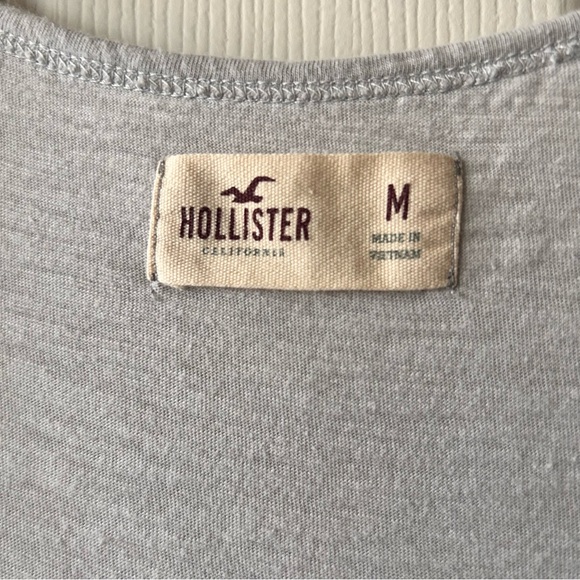 Hollister Light Gray Lace Detail Tank Top - Picture 3 of 3
